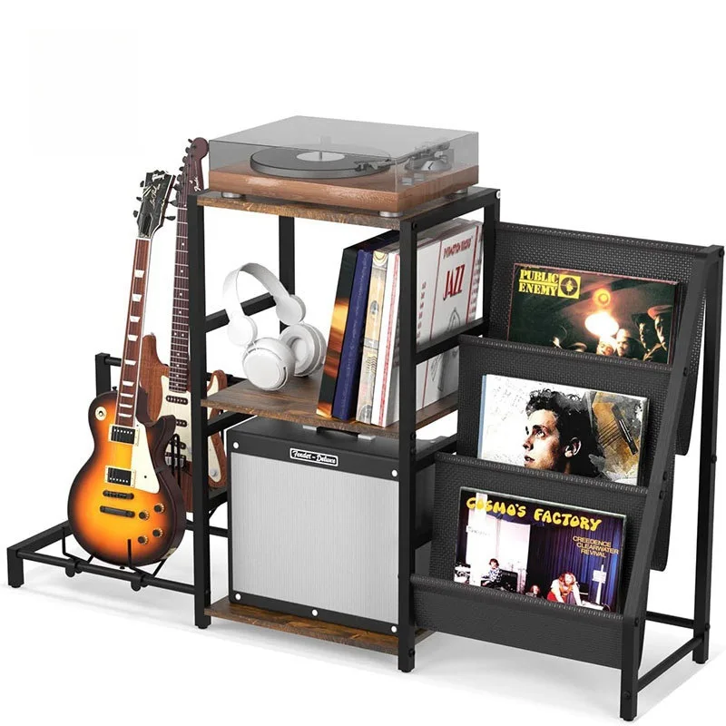 Guitar Stand Shelf Floor-to-ceiling for bass, electric guitar, bedroom floor record player storage rack
Guitar Stand Shelf Floor-to-ceiling for bass, electric guitar, bedroom floor record player storage rack