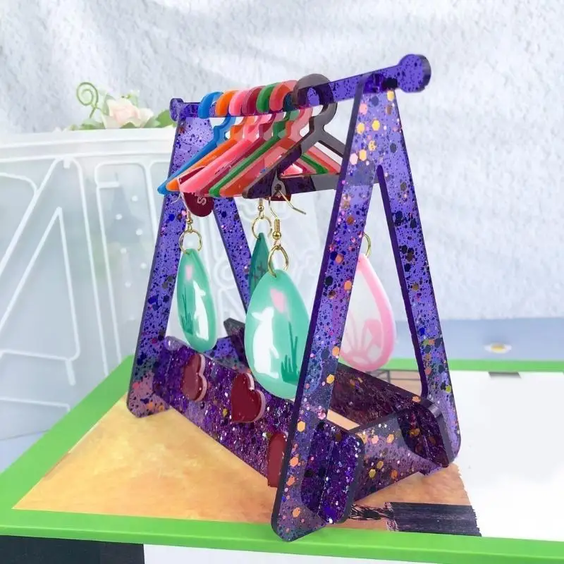 Droplet Glue Earrings Hanger Mould Practical Earring Storage Rack Silicone Mold Convenient Ear Jewelry Holder Mould
Droplet Glue Earrings Hanger Mould Practical Earring Storage Rack Silicone Mold Convenient Ear Jewelry Holder Mould
