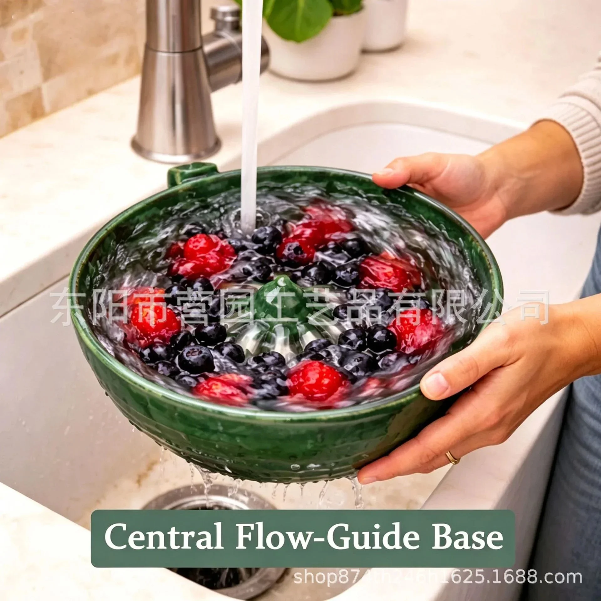 Creative Berry Swirl Bowl 3D Printed Central Flow Guide Fruit Washing Bowl Kitchen Rinser Colander For Blueberry Strawberry
Creative Berry Swirl Bowl 3D Printed Central Flow Guide Fruit Washing Bowl Kitchen Rinser Colander For Blueberry Strawberry