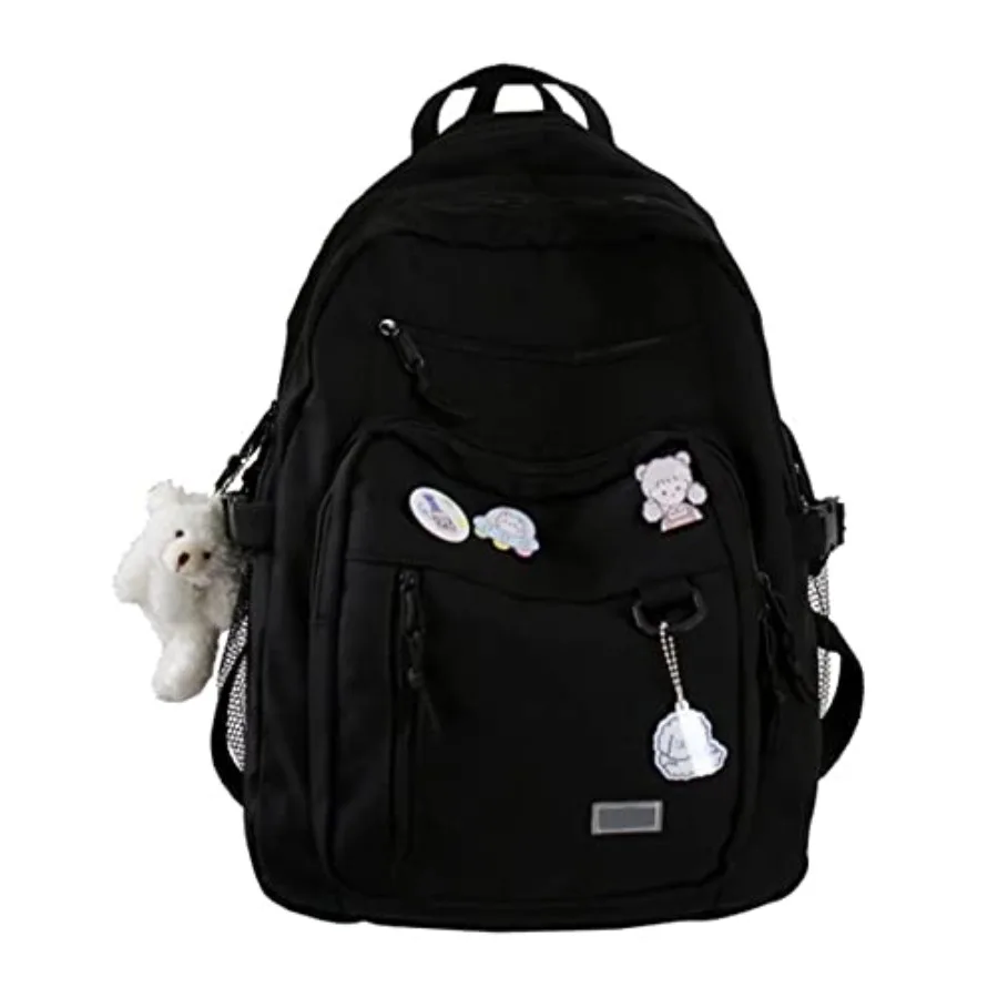Cute Aesthetic Backpack for School Middle Student Travel Pink Backpack Teens Girls Bear Pin Book Bags
Cute Aesthetic Backpack for School Middle Student Travel Pink Backpack Teens Girls Bear Pin Book Bags