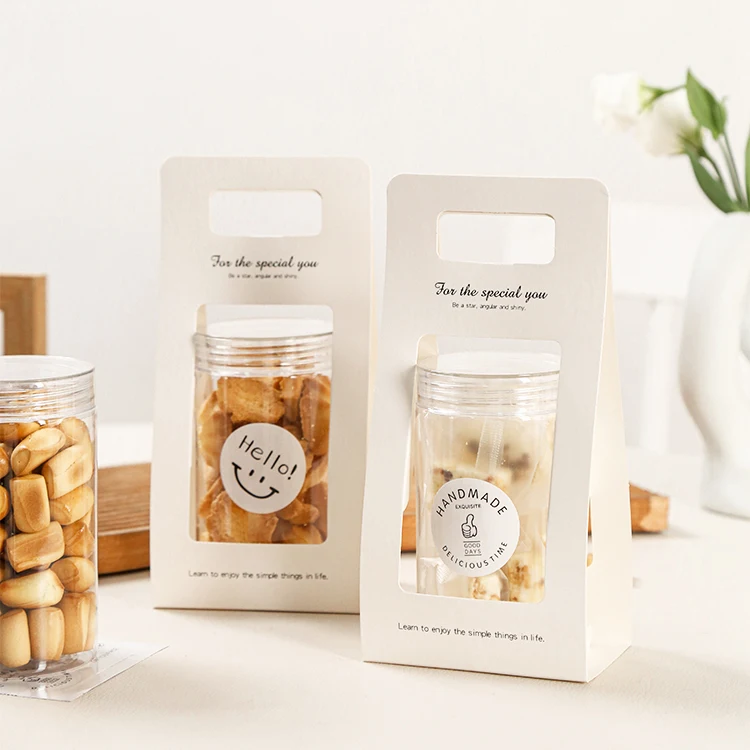Transparent Plastic Sed Cookie Biscuit Paaging Jar Handheld Cookie Biscuit Plastic Jar Candy Dry Fruit Storage Container
Transparent Plastic Sed Cookie Biscuit Paaging Jar Handheld Cookie Biscuit Plastic Jar Candy Dry Fruit Storage Container