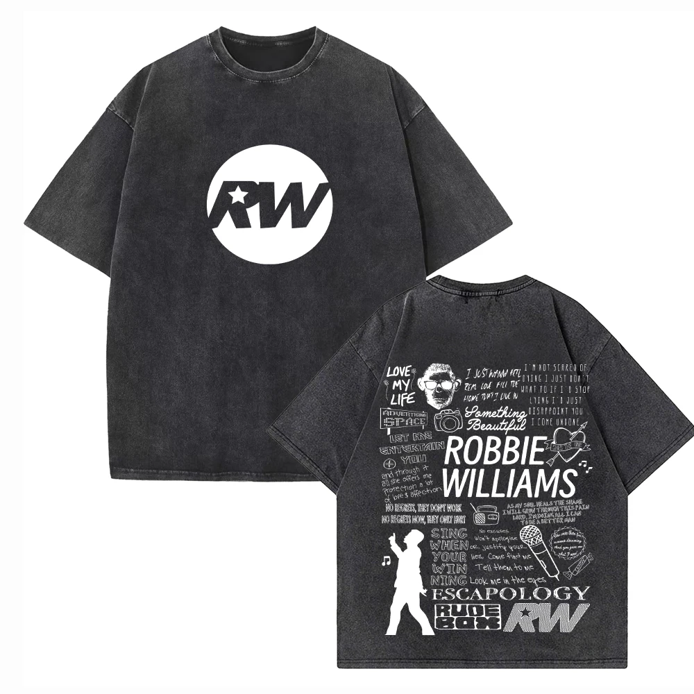 Robbie Williams Britpop Tour 2025 Cotton Shirts Fan Gift O-Neck Cotton Man Woman T-Shirts
Robbie Williams Britpop Tour 2025 Cotton Shirts Fan Gift O-Neck Cotton Man Woman T-Shirts