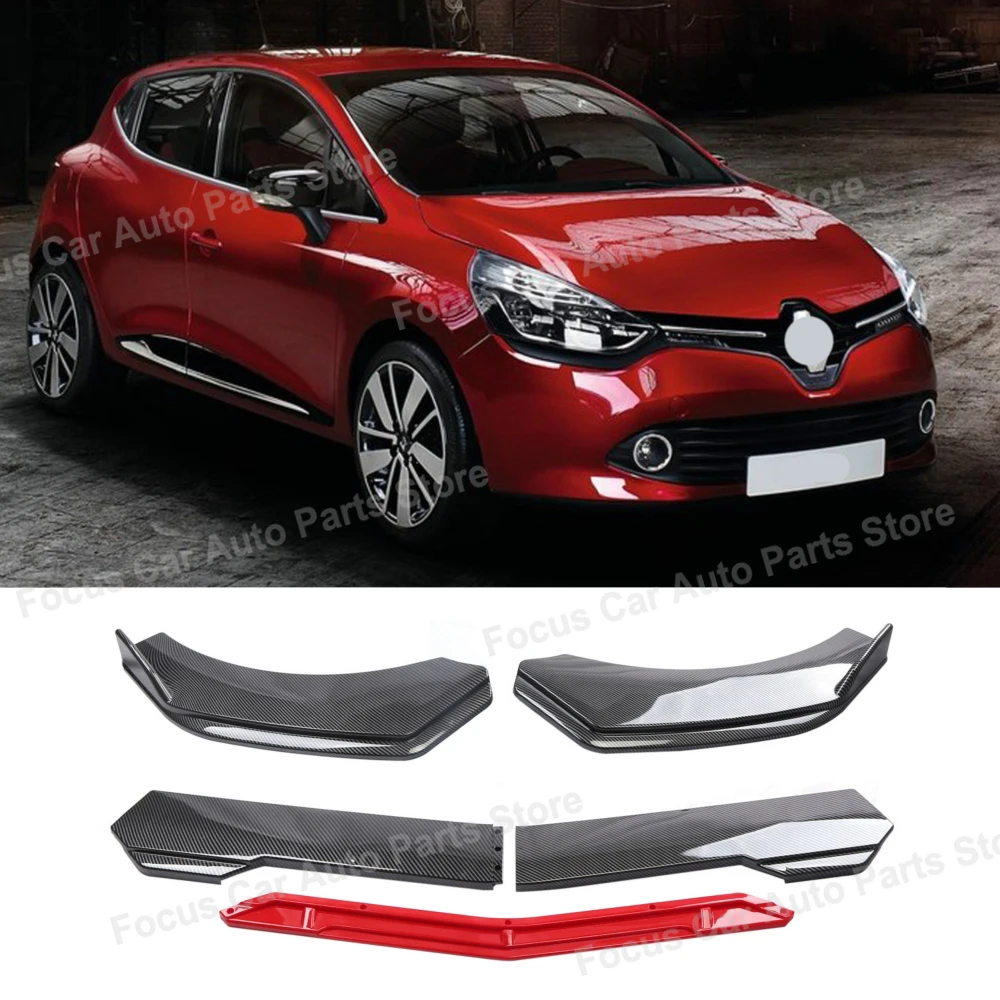 For Renault Clio 4 5 RS GT 1993-2021 Car Front Bumper Chin Lip Spoilers Body Kits Splitter Skirt Diffuser Protection Guard
For Renault Clio 4 5 RS GT 1993-2021 Car Front Bumper Chin Lip Spoilers Body Kits Splitter Skirt Diffuser Protection Guard