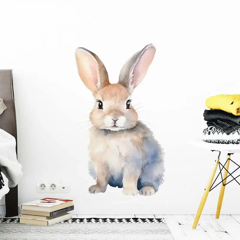 Watercolor Cartoon Rabbit Wall Sticker living Room Bedroom Corridor Porch Wall Decoration Animal Stickers S161
Watercolor Cartoon Rabbit Wall Sticker living Room Bedroom Corridor Porch Wall Decoration Animal Stickers S161