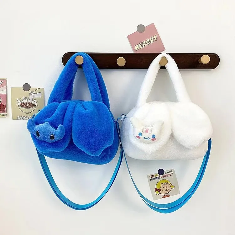 Kawaii Plush Bag My Melody Kuromi Cartoon Animal Handbag Cute Cinnamoroll Storage Tote Bags Women Girls Birthday Gifts
Kawaii Plush Bag My Melody Kuromi Cartoon Animal Handbag Cute Cinnamoroll Storage Tote Bags Women Girls Birthday Gifts
