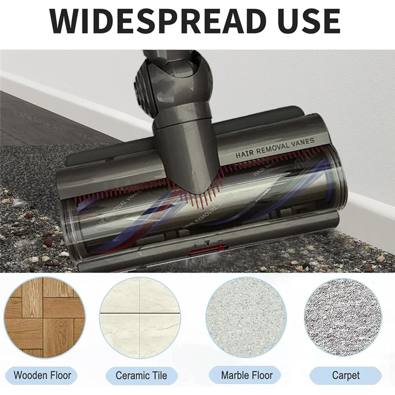-ABJZ Quick-Release Anti-Tangle Cleaner Head For Dyson V7/V8/V10/V11/V15 Vacuum Attachments For Hardwood Floor
-ABJZ Quick-Release Anti-Tangle Cleaner Head For Dyson V7/V8/V10/V11/V15 Vacuum Attachments For Hardwood Floor