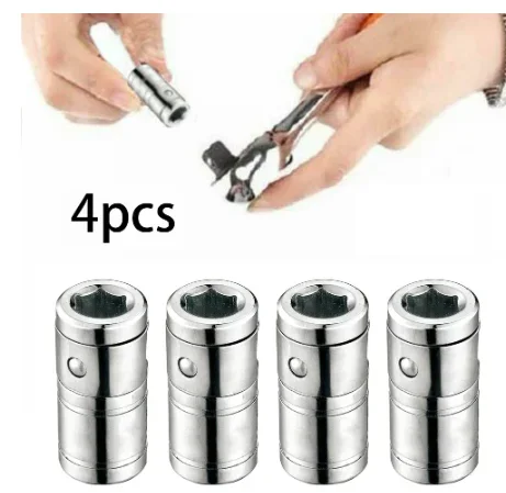 Adapter Tools 1/4" Hand Bit 6.3mm 4PCS To Square Hex Socket Bits Drive Socket Converter Connector 1/4" Screwdriver
Adapter Tools 1/4" Hand Bit 6.3mm 4PCS To Square Hex Socket Bits Drive Socket Converter Connector 1/4" Screwdriver