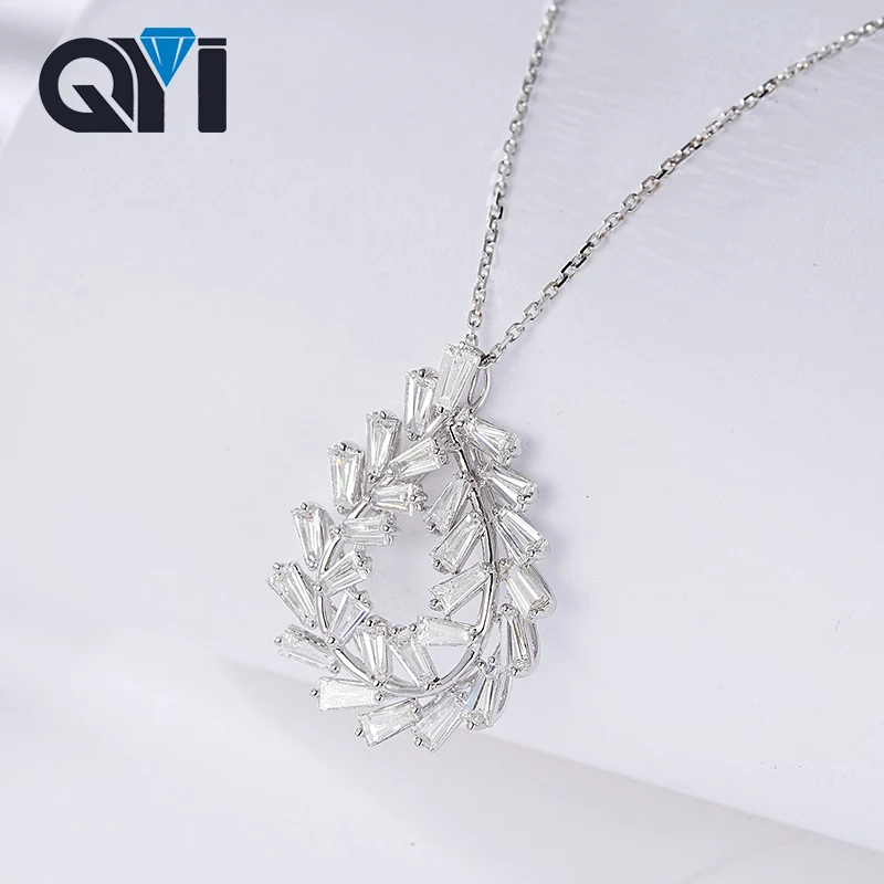 18K White Gold 1.4CT Real Diamond Olive Branch Pendant Necklace for Women's Wedding Jewelry Au750
18K White Gold 1.4CT Real Diamond Olive Branch Pendant Necklace for Women's Wedding Jewelry Au750