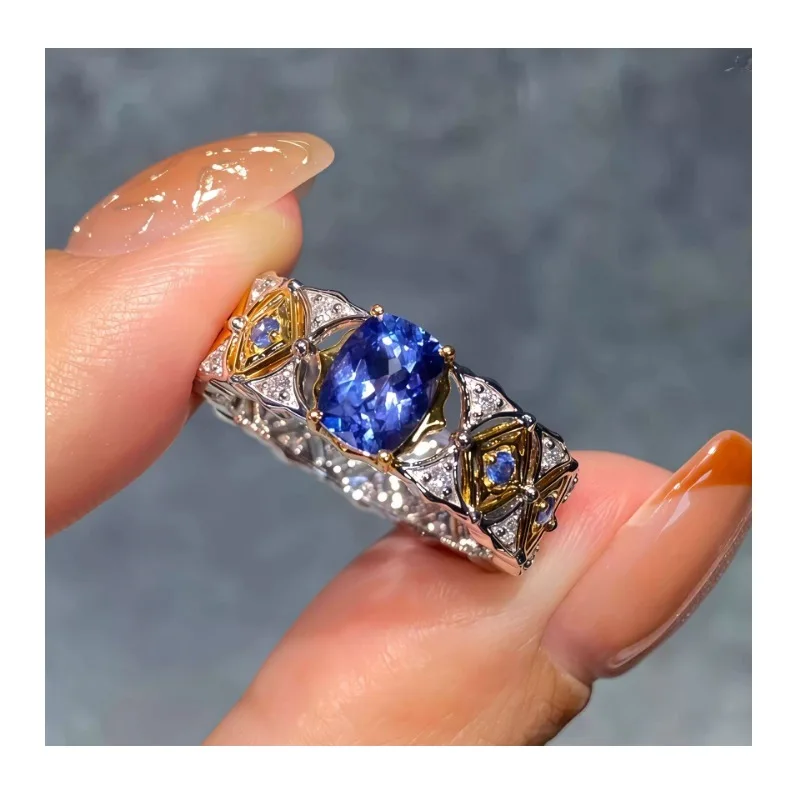 Aquamarine Cornflower Ring Niche Design Ring Women's Light Luxury High-end Sense High-value Tail Ring Gift for Girlfriend
Aquamarine Cornflower Ring Niche Design Ring Women's Light Luxury High-end Sense High-value Tail Ring Gift for Girlfriend