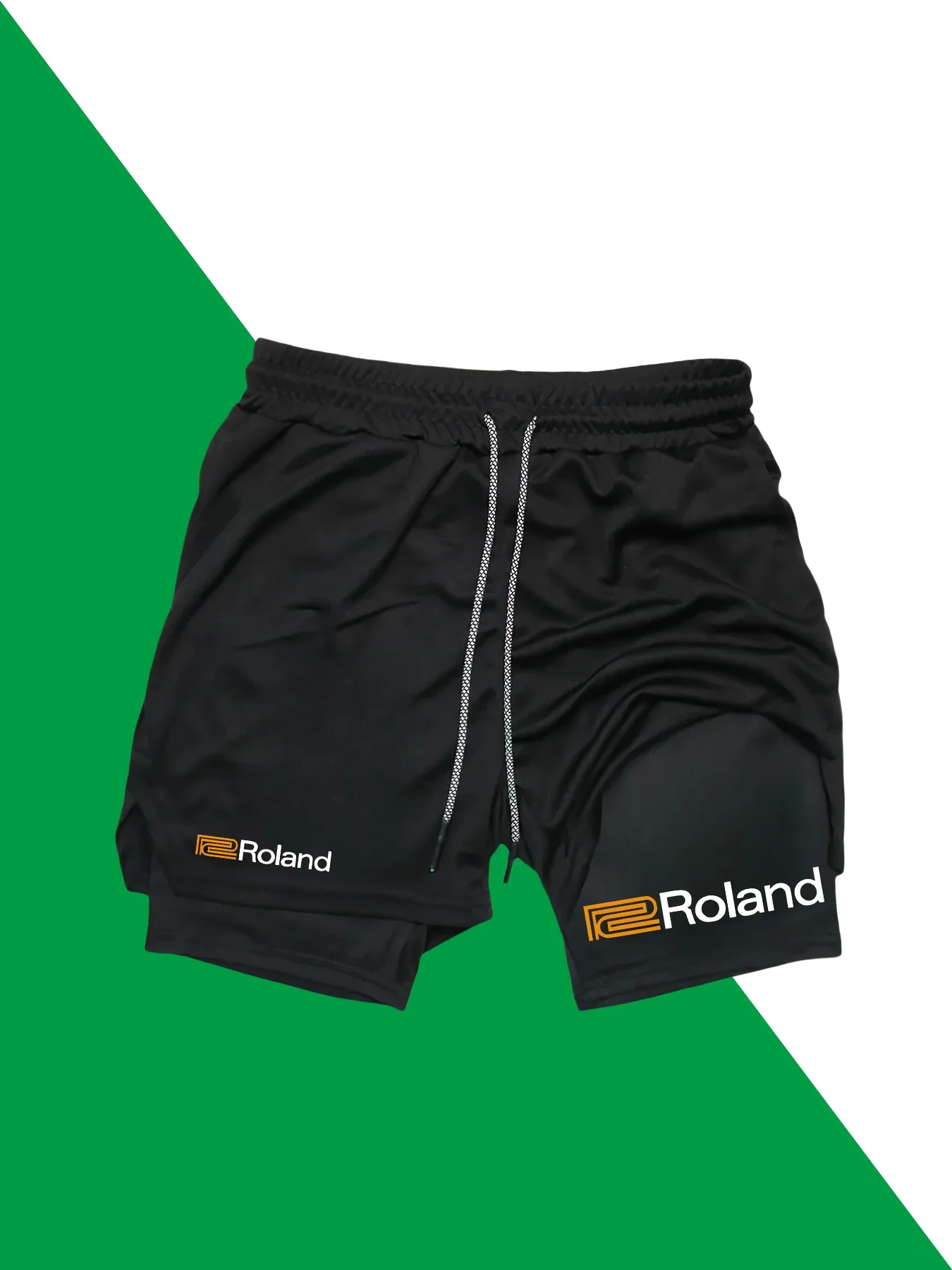 Мужские быстросохнущие спортивные шорты Roland 2-в-1, дышащая эластичная ткань с завязками на талии для повседневной одежды в тренажерном зале
Мужские быстросохнущие спортивные шорты Roland 2-в-1, дышащая эластичная ткань с завязками на талии для повседневной одежды в тренажерном зале