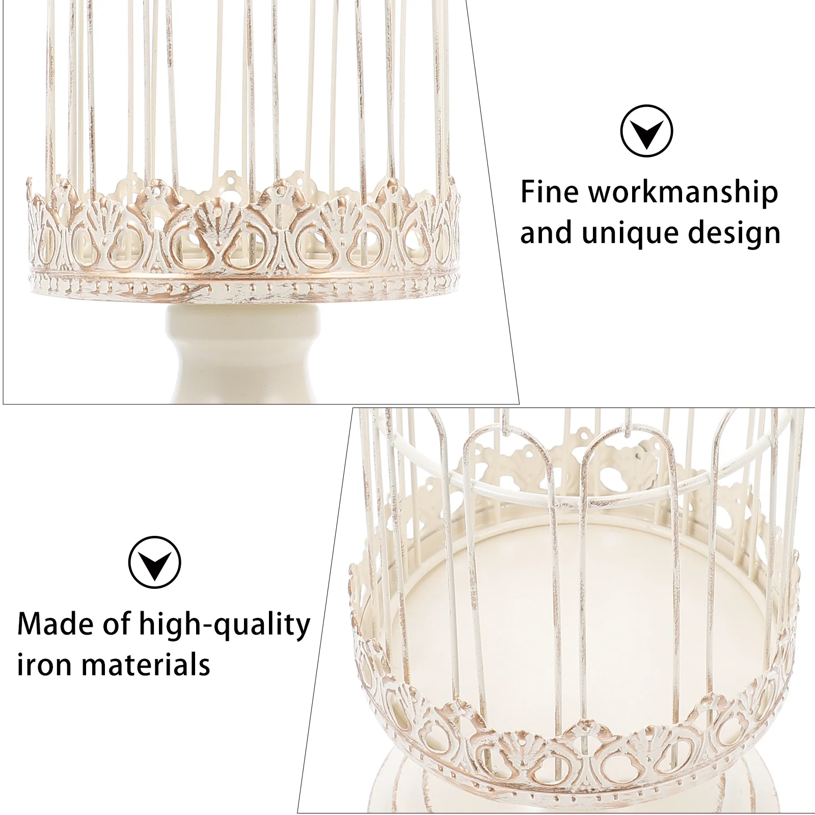 1Pcs Iron Birdcage Candlestick Style Holder Desktop Holders for Study Living Room Dining Room Decoration
1Pcs Iron Birdcage Candlestick Style Holder Desktop Holders for Study Living Room Dining Room Decoration