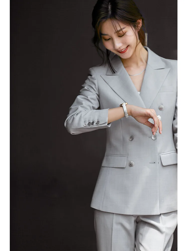 Diisia ey Suit Jaet Women's Faionable OL Sle Woolen Coat Set Slim Fit Long Sve Button up Pure Color Commute Wind
Diisia ey Suit Jaet Women's Faionable OL Sle Woolen Coat Set Slim Fit Long Sve Button up Pure Color Commute Wind