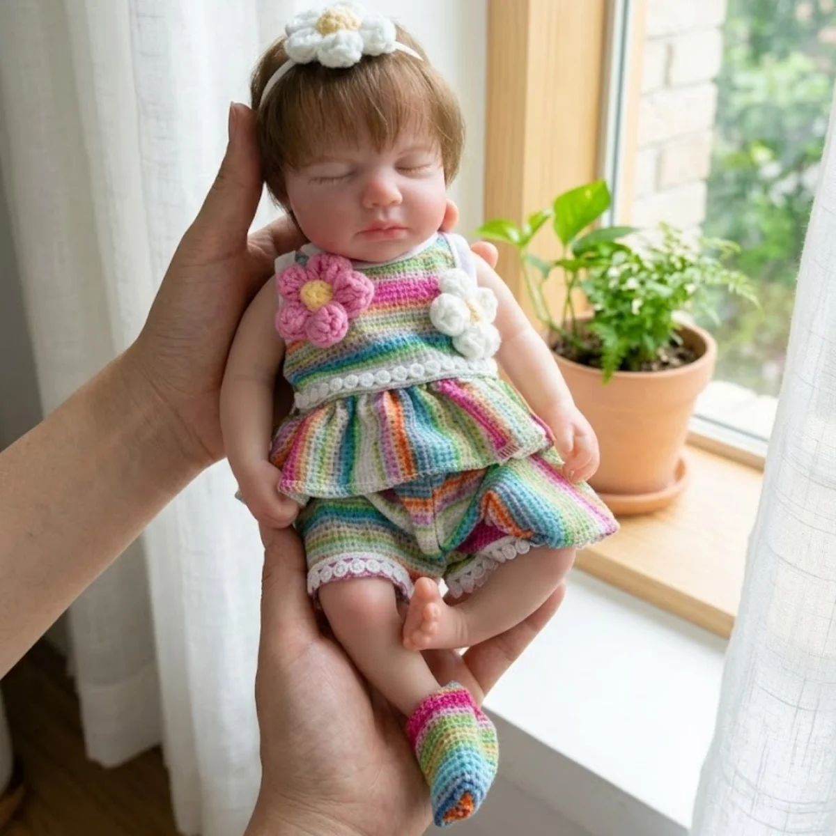 Open Mouth 13Inch LouLou Solid bebe reborn de silicona Girl Doll With Rooted Hair Handmade Lifelike Realistic Reborn Girl Doll
Open Mouth 13Inch LouLou Solid bebe reborn de silicona Girl Doll With Rooted Hair Handmade Lifelike Realistic Reborn Girl Doll