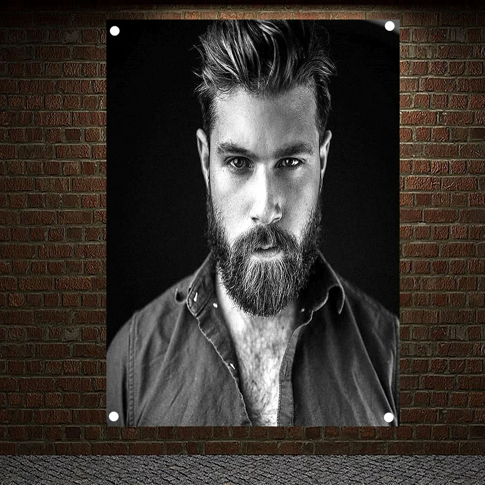 Business Men's Short Beard Hairstyle Barber Shop Poster Signboard Tapestry Banner Flag Wall Art Wall Hanging Home Decoration B2
Business Men's Short Beard Hairstyle Barber Shop Poster Signboard Tapestry Banner Flag Wall Art Wall Hanging Home Decoration B2