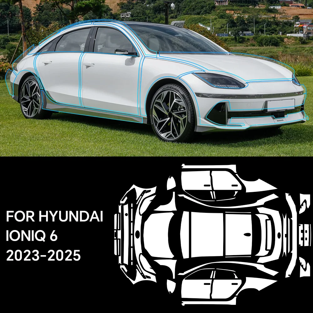 Precut Clear Car Paint Protection Film Self Healing Adhesive Vinyl Wrap Anti-Scratch Glossy Car For Hyundai IONIQ 6 2023 2024
Precut Clear Car Paint Protection Film Self Healing Adhesive Vinyl Wrap Anti-Scratch Glossy Car For Hyundai IONIQ 6 2023 2024