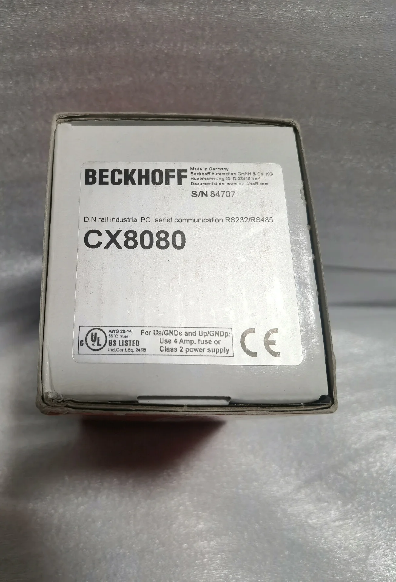New Beckhoff PLC CX8080
New Beckhoff PLC CX8080