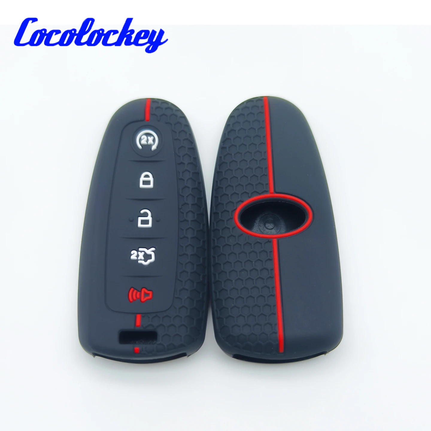 Cocolockey Silicone Remote Key Cover Case for Ford Edge Focus Escape Expedition Explorer 5 Button Smart Key Fob Holder 2 Pcs/lot
Cocolockey Silicone Remote Key Cover Case for Ford Edge Focus Escape Expedition Explorer 5 Button Smart Key Fob Holder 2 Pcs/lot