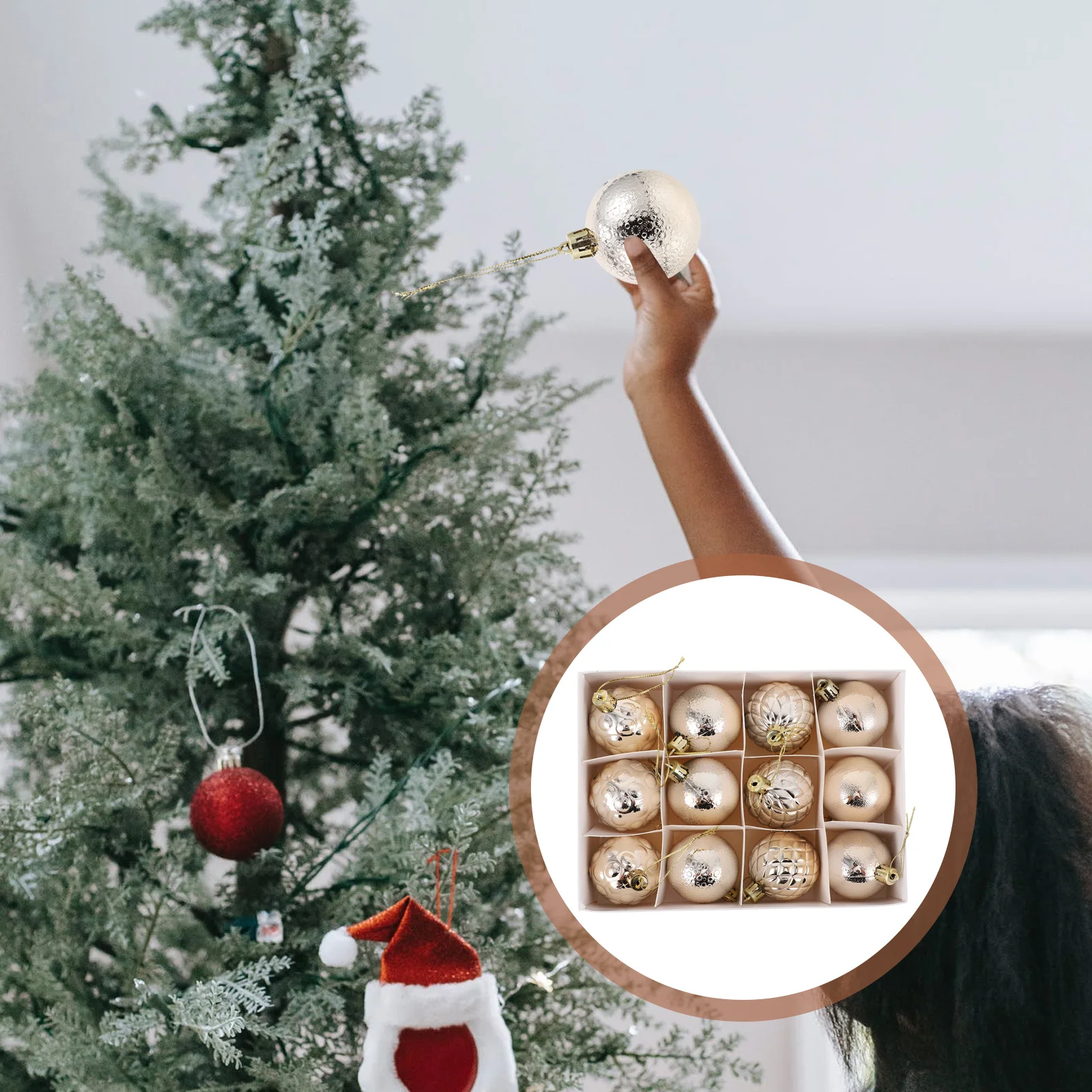 12Pcs Christmas Tree Decorative Pendant Small Ball Xmas Hanging Decor Creative Ornament Festival Scene Christmas Hanging Decor
12Pcs Christmas Tree Decorative Pendant Small Ball Xmas Hanging Decor Creative Ornament Festival Scene Christmas Hanging Decor