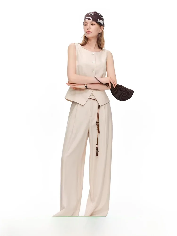 Fashionable High Waist Button Set Women's Summer 2026 Casual Wide Leg Pants Vest Top Quality Material V Neck Button Clo...
Fashionable High Waist Button Set Women's Summer 2026 Casual Wide Leg Pants Vest Top Quality Material V Neck Button Clo...