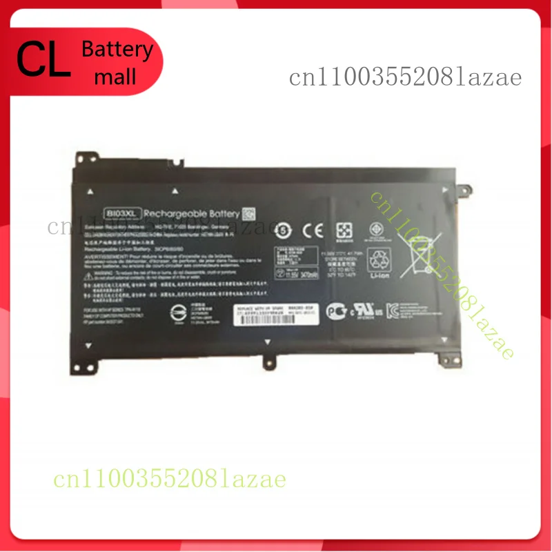 Новый оригинальный аккумулятор BI03XL емкостью 41,7 Втч 843537-541 HSTNN-UB6W для серии HP TPN-W118
Новый оригинальный аккумулятор BI03XL емкостью 41,7 Втч 843537-541 HSTNN-UB6W для серии HP TPN-W118