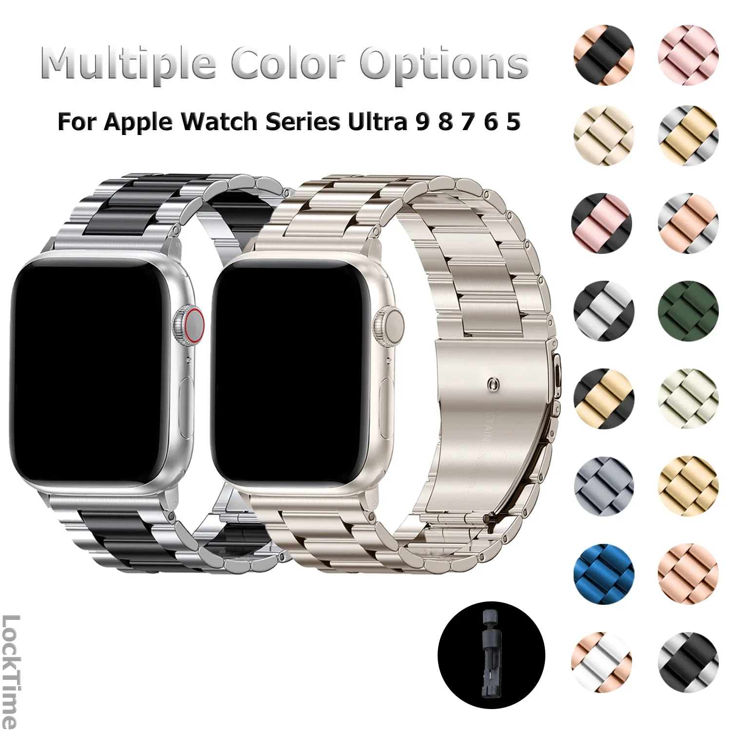 Stainless Steel Strap For Apple Watch Band 7 8 9 45mm 41mm Butterfly Metal Link Bracelet IWatch Ultra 2 49mm 6 SE 5 44mm 40mm
Stainless Steel Strap For Apple Watch Band 7 8 9 45mm 41mm Butterfly Metal Link Bracelet IWatch Ultra 2 49mm 6 SE 5 44mm 40mm