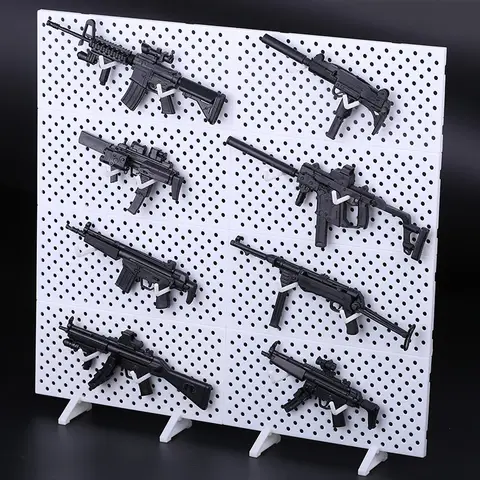 1/6 Scale MP40/UZI/MP5/MP7/MP5SD5/HK53/MK18 Submachine Gun World War II Plastic Assembled Firearm Puzzle Model for Action Figure