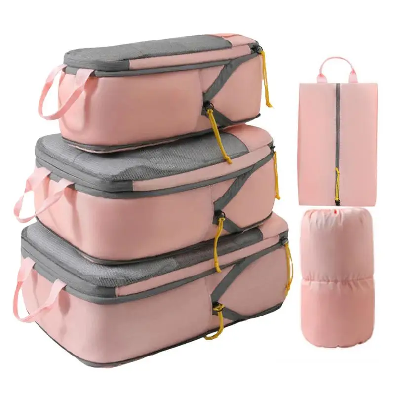 Compression Packing Cubes Portable Lightweight Travel Organizer Bags Large Capacity Space-Saving Travel Accessories For Business
Compression Packing Cubes Portable Lightweight Travel Organizer Bags Large Capacity Space-Saving Travel Accessories For Business