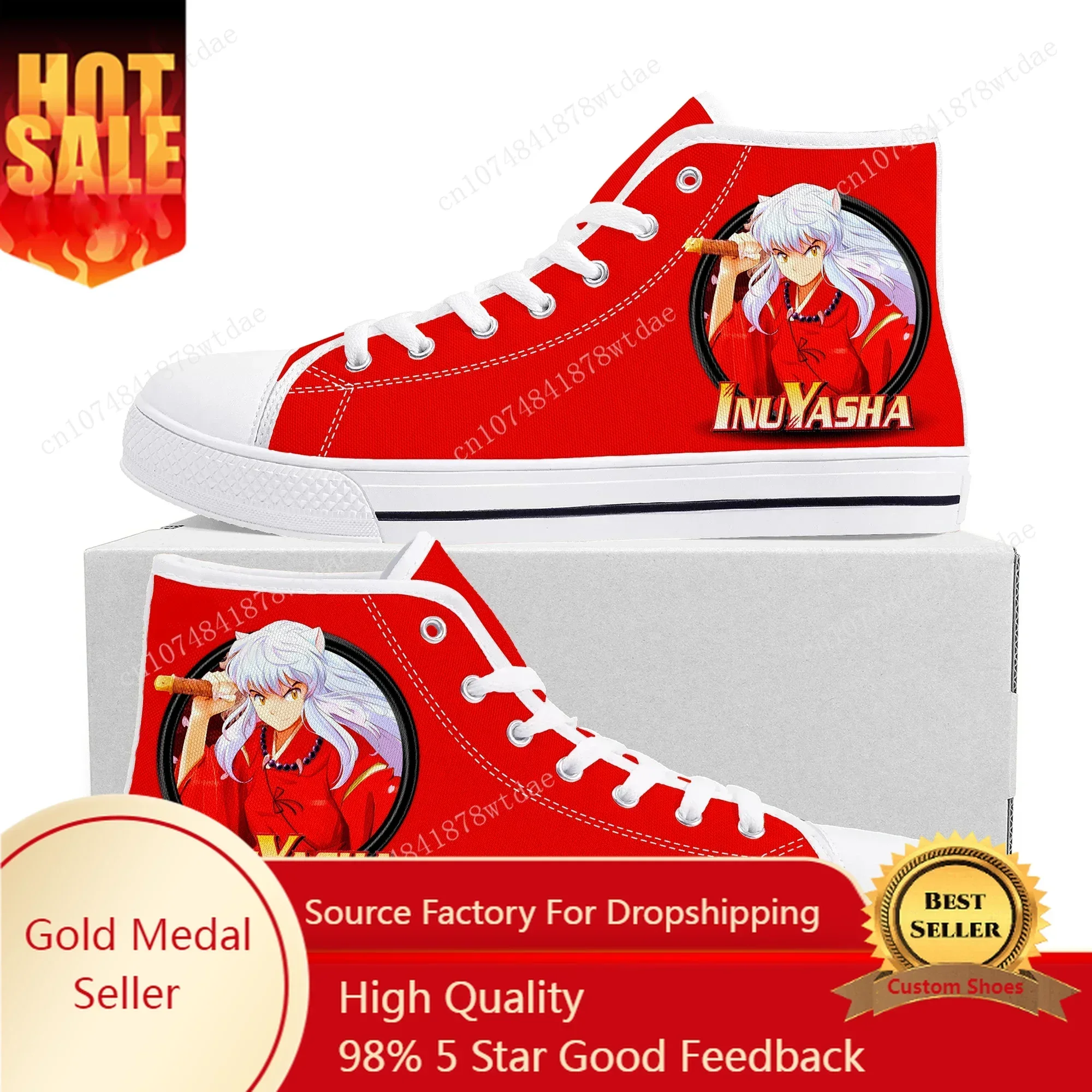 Inuyasha High Top Sneakers Mens Womens Teenager High Quality Canvas Sneaker Japanese Anime Comics Manga Couple Customized Shoes
Inuyasha High Top Sneakers Mens Womens Teenager High Quality Canvas Sneaker Japanese Anime Comics Manga Couple Customized Shoes