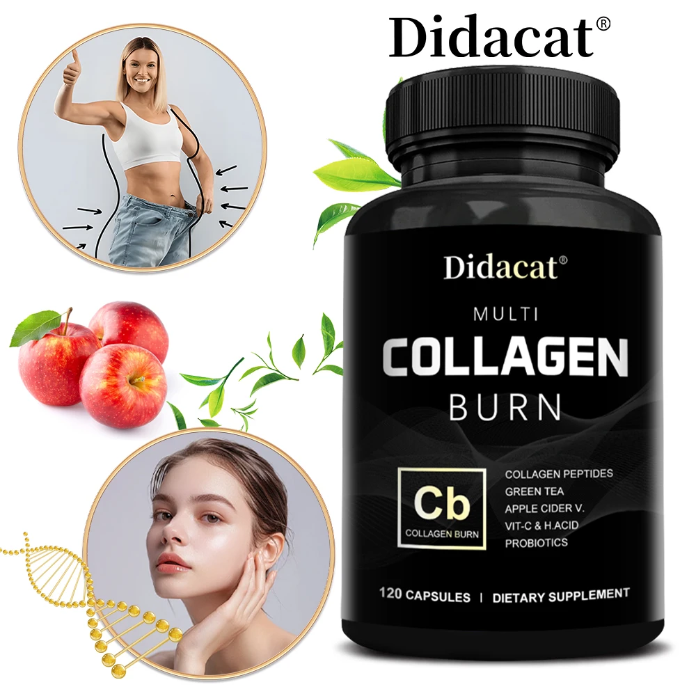 Collagen Capsules - Fat Burn and Skin-Beautifying Complex, Rich in Type I, II, III, V, and X Collagen To Help Weight Management
Collagen Capsules - Fat Burn and Skin-Beautifying Complex, Rich in Type I, II, III, V, and X Collagen To Help Weight Management