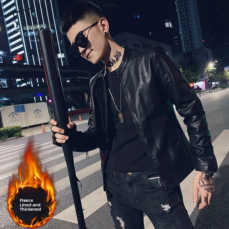 Мужская приталенная куртка-косуха на флисовой подкладке, размер S, осенне-зимняя, теплая, модная, для активного отдыха, с застежкой-молнией
Мужская приталенная куртка-косуха на флисовой подкладке, размер S, осенне-зимняя, теплая, модная, для активного отдыха, с застежкой-молнией