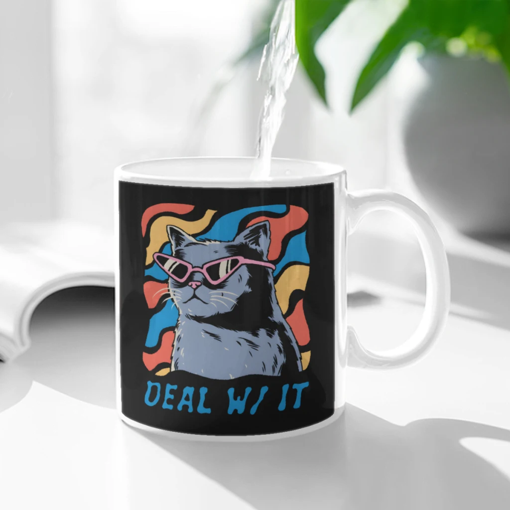 Deal with it cat Ceramic Cup Coffee Oatmeal Breakfast Cup Creative Personality Mug
Deal with it cat Ceramic Cup Coffee Oatmeal Breakfast Cup Creative Personality Mug