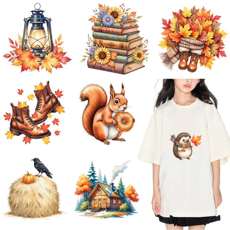 2PCS Autumn Lantern Books Squirrel Donut Crow Hay House iron on patches DTF Patches for clothes Iron-on transfers for clothing
2PCS Autumn Lantern Books Squirrel Donut Crow Hay House iron on patches DTF Patches for clothes Iron-on transfers for clothing