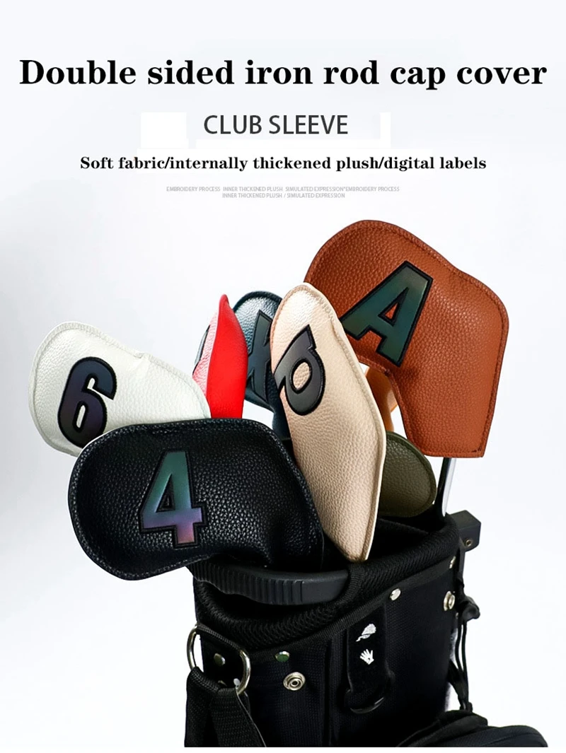 PU Waterproof Golf Iron Covers, Club Cap Covers, Dazzling Color, High Quality Products, 3-9PSA
PU Waterproof Golf Iron Covers, Club Cap Covers, Dazzling Color, High Quality Products, 3-9PSA
