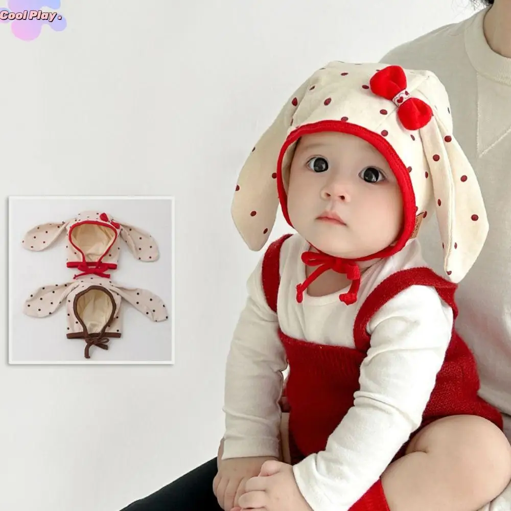 INS Cute Baby Ear Protection Hats Sweet Long Ear Newborn Beanie Hat with Tie Strap Polka Dot Infant Bonnet Hat Children
INS Cute Baby Ear Protection Hats Sweet Long Ear Newborn Beanie Hat with Tie Strap Polka Dot Infant Bonnet Hat Children