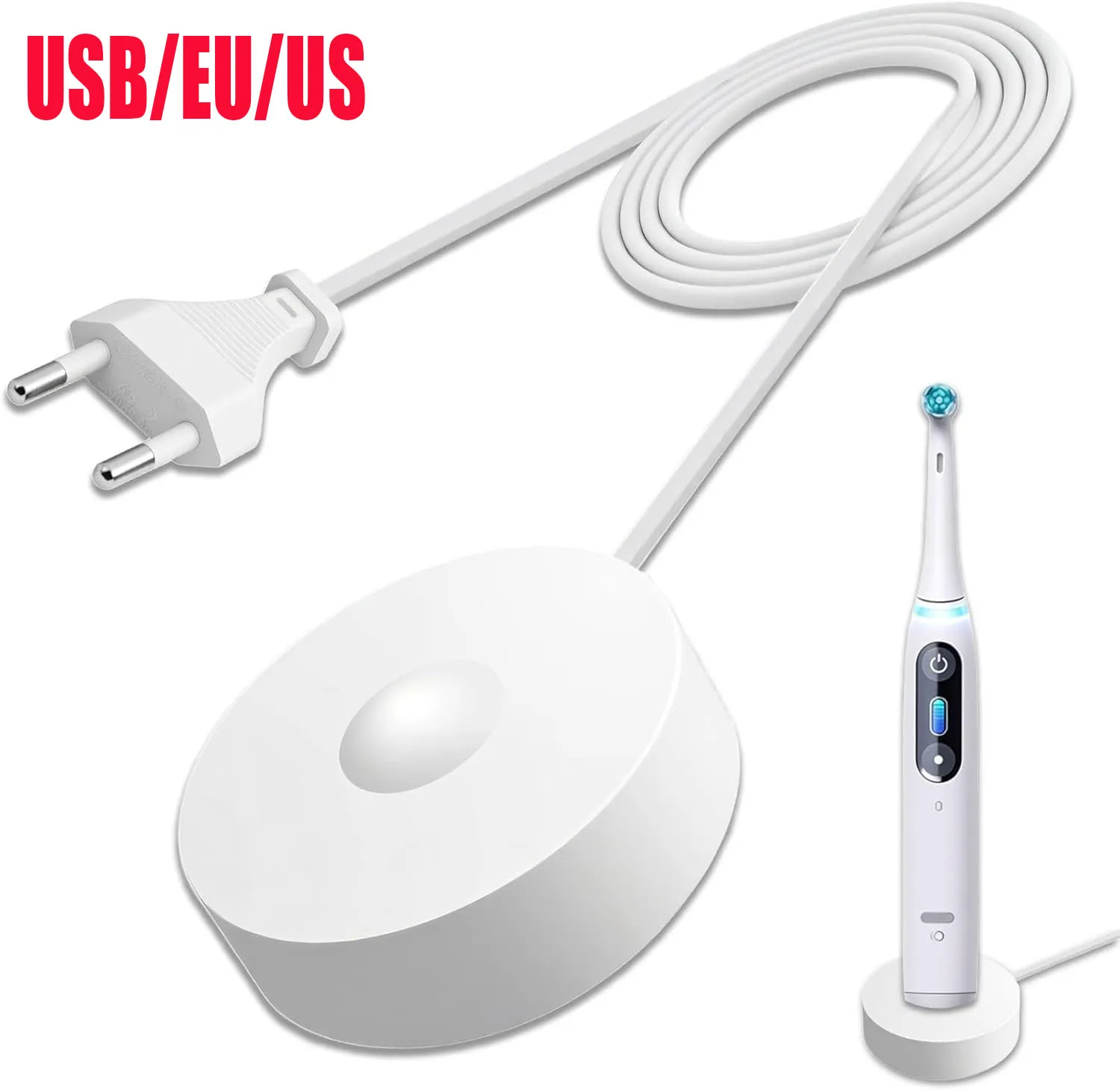 Зарядное устройство USB/EU/US для электрических зубных щеток Oral B iO Series 9/8/7 9S 10S iO7 iO8 iO9, замена 3768, магнитная зарядная база-адаптер
Зарядное устройство USB/EU/US для электрических зубных щеток Oral B iO Series 9/8/7 9S 10S iO7 iO8 iO9, замена 3768, магнитная зарядная база-адаптер