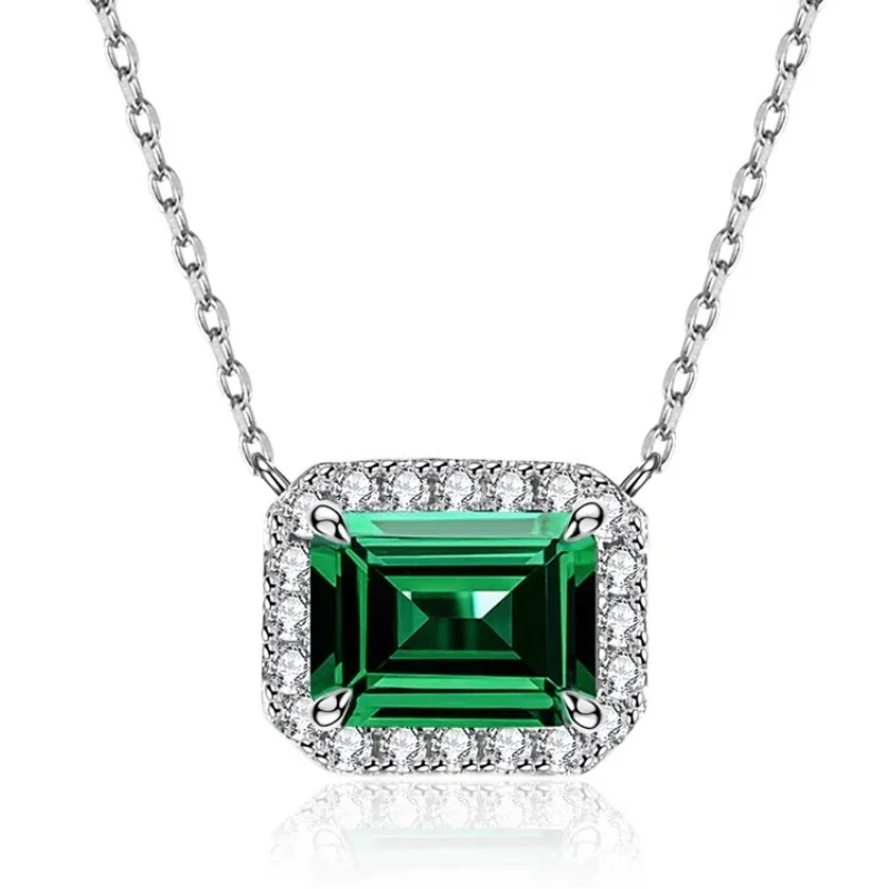 1ct Lab Grown Emerald Gemstone Necklace S925 Sterling Silver 18K White Gold Plated Emerald Pendant Necklace Women's Fine Jewelry
1ct Lab Grown Emerald Gemstone Necklace S925 Sterling Silver 18K White Gold Plated Emerald Pendant Necklace Women's Fine Jewelry