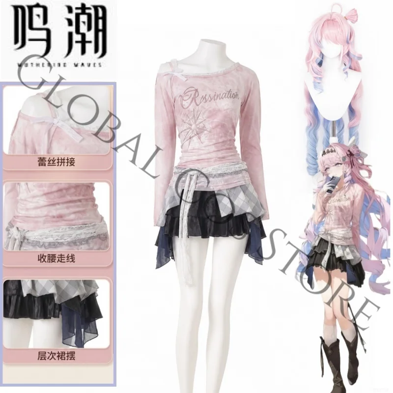 Wuthering Waves Denia Cosplay Cute Lolita Daily Costume Kawaii Gothic Layered Skirt Set for Daily Wear for Halloween Party
Wuthering Waves Denia Cosplay Cute Lolita Daily Costume Kawaii Gothic Layered Skirt Set for Daily Wear for Halloween Party