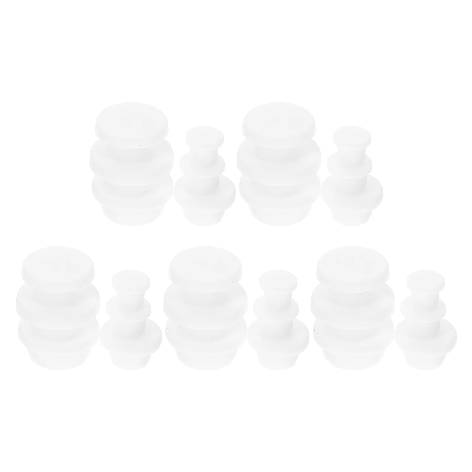 Multi-diameter Silicone Hole Plug Seal Stopper Water White Plugs Bottle Stoppers for Glass Bottles Lid Replacement Caps 
Multi-diameter Silicone Hole Plug Seal Stopper Water White Plugs Bottle Stoppers for Glass Bottles Lid Replacement Caps