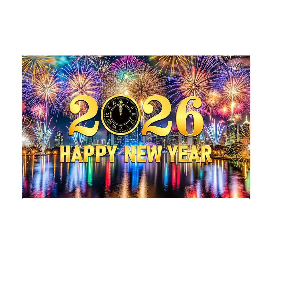 Black Gold 2026 New Year Backdrops Colorful Balloon Night Glittering Party Background Polyester Champagne Photo Background
Black Gold 2026 New Year Backdrops Colorful Balloon Night Glittering Party Background Polyester Champagne Photo Background
