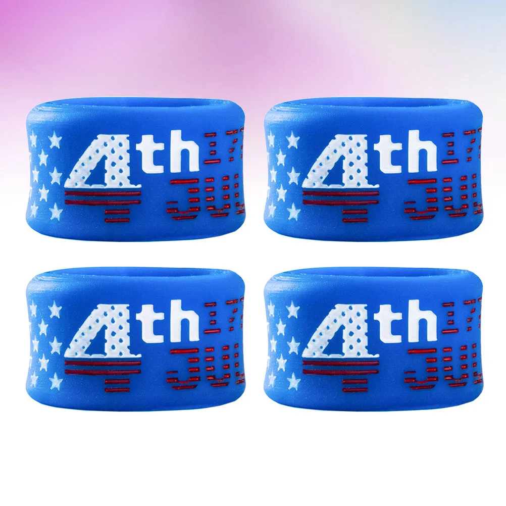 4 Pcs Silicone Ring American Flag Rings Dining Table Gifts Independence Day Party
4 Pcs Silicone Ring American Flag Rings Dining Table Gifts Independence Day Party