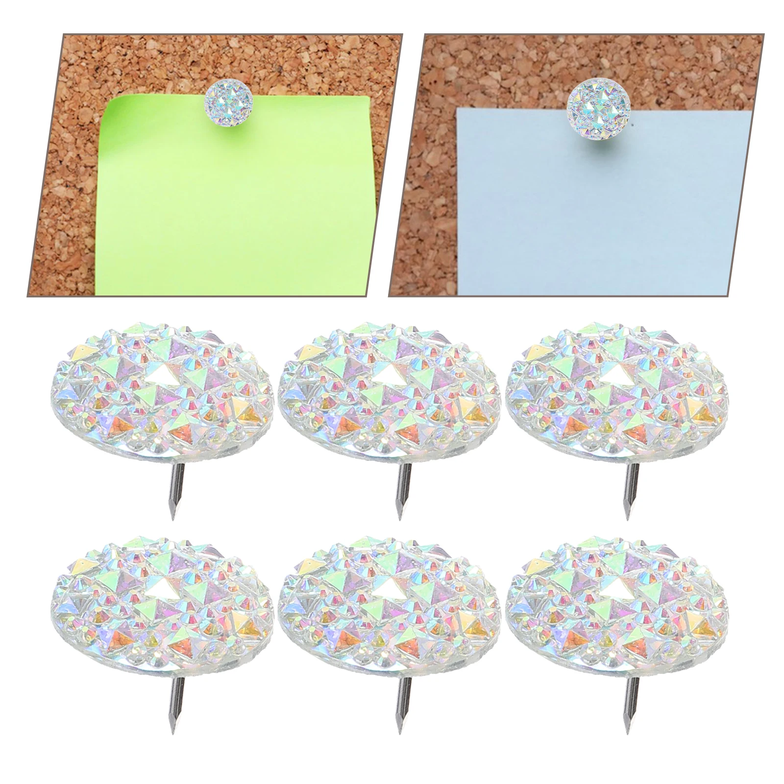 20pcs Rhinestone Push Pins Decorative Thumbtacks Resin Metal Household Multi-Function Cork Tacks For Photos Maps Calendars
20pcs Rhinestone Push Pins Decorative Thumbtacks Resin Metal Household Multi-Function Cork Tacks For Photos Maps Calendars