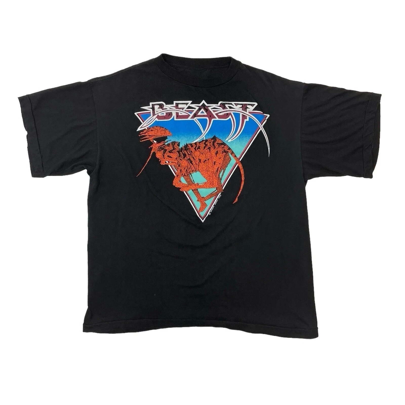 Винтажная футболка Shadow of The Beast Roger Dean с одинарной строчкой, 1984, американская певица, уличный хип-хоп, рок, с короткими рукавами для мужчин и женщин
Винтажная футболка Shadow of The Beast Roger Dean с одинарной строчкой, 1984, американская певица, уличный хип-хоп, рок, с короткими рукавами для мужчин и женщин