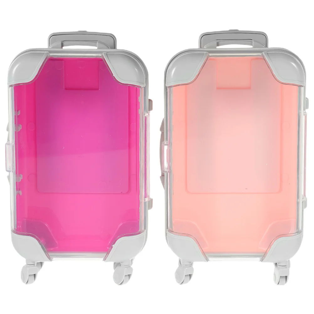 2Pcs Mini Makeup Suitcase Portable Hard Shell Case Travel Makeup Organizer Small Carrying Case for Women
2Pcs Mini Makeup Suitcase Portable Hard Shell Case Travel Makeup Organizer Small Carrying Case for Women