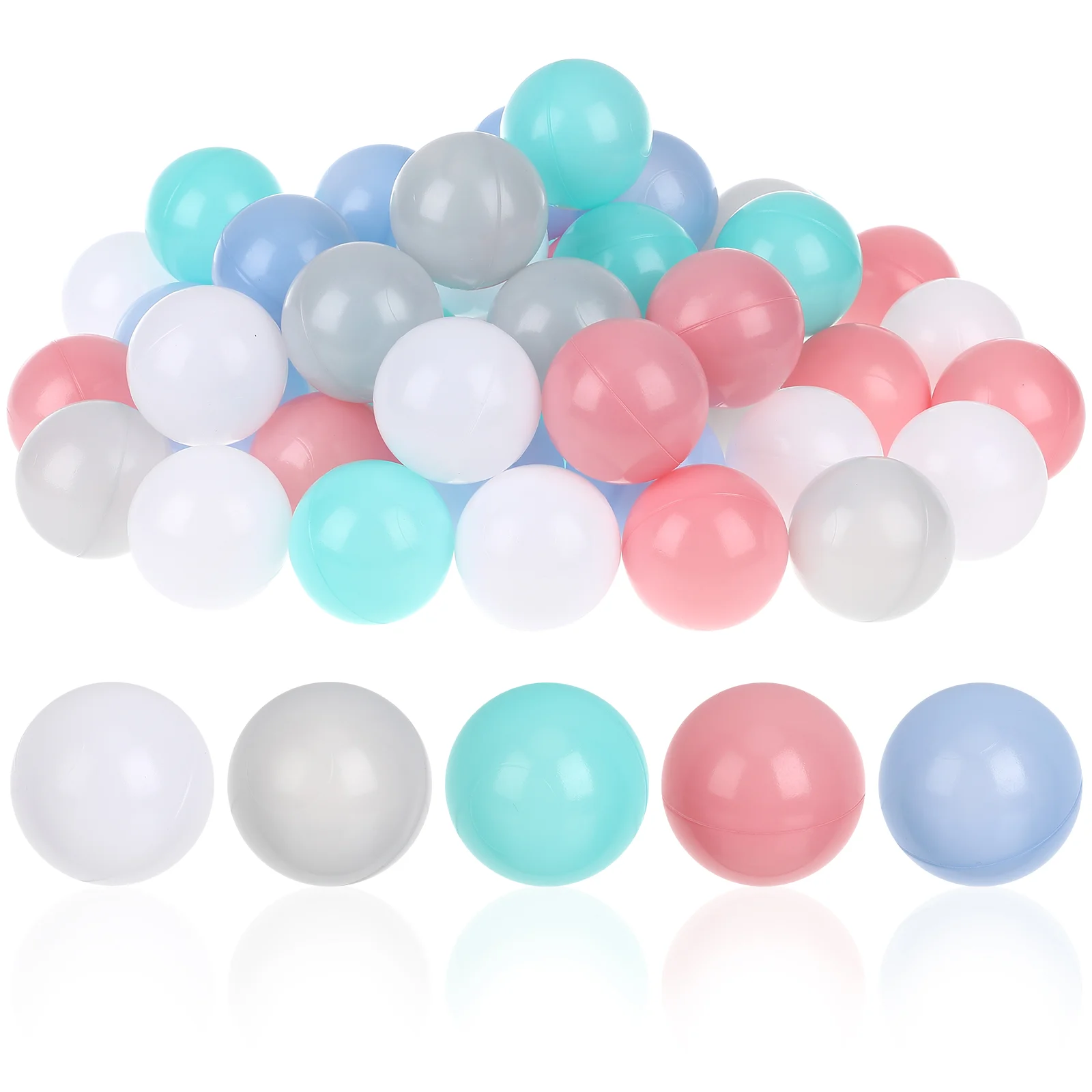 50PCS Kids Ball Colorful Fun Plastic Ball Pit Balls for Babies Kids Children Pool Tent Ocean Swim Toys Ball Packing
50PCS Kids Ball Colorful Fun Plastic Ball Pit Balls for Babies Kids Children Pool Tent Ocean Swim Toys Ball Packing