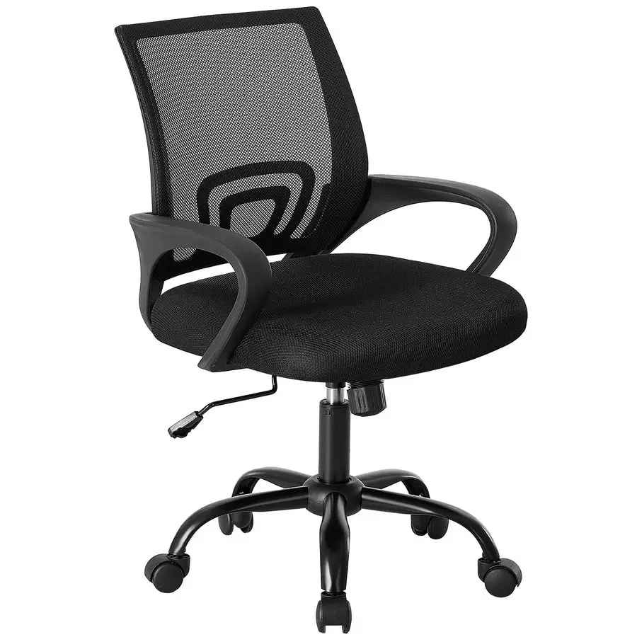 Office Desk Chair Ergonomic Mid Back with Lumbar Support amp Rocking Mode, Height Adjustable with Fixed Armrest, Storage Back f
Office Desk Chair Ergonomic Mid Back with Lumbar Support amp Rocking Mode, Height Adjustable with Fixed Armrest, Storage Back f