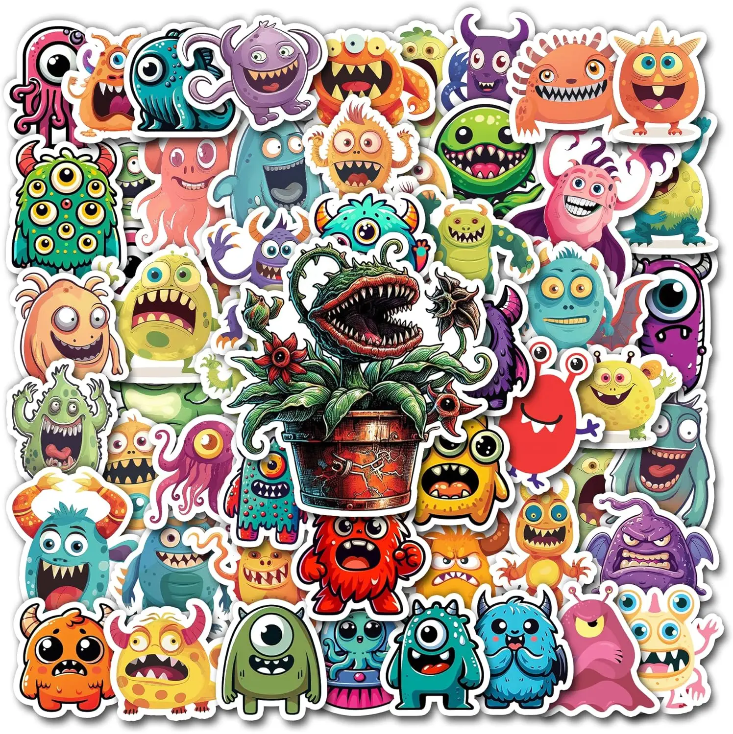 Pack 50 PCS Monster Stickers Cartoon Cute Waterproof Vinyl Decals Decorative Laptop Luggage Water
Pack 50 PCS Monster Stickers Cartoon Cute Waterproof Vinyl Decals Decorative Laptop Luggage Water