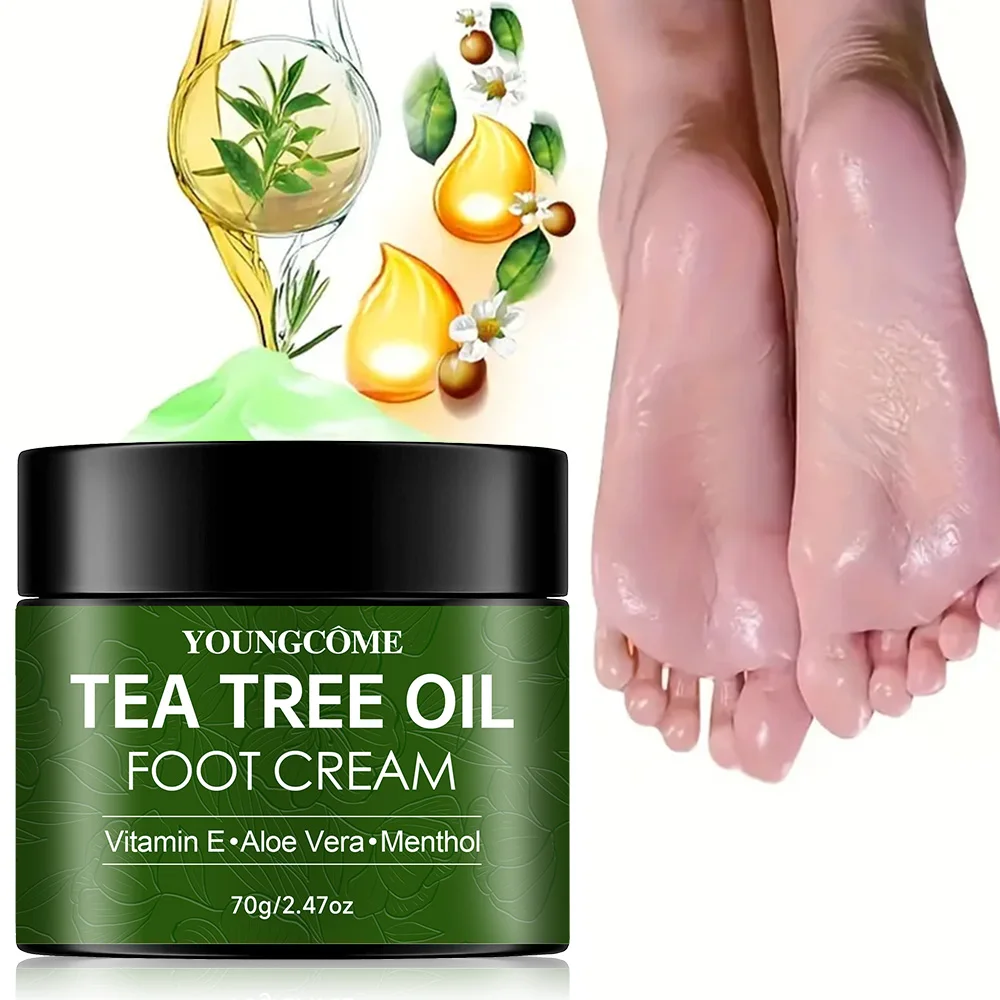 Tea Tree Foot Cream for Heel Dry Skin Care Exfoliate Dead Skin Soften Hydrate Moisturize Smooth Rough Skin Daily Foot Care Lotio
Tea Tree Foot Cream for Heel Dry Skin Care Exfoliate Dead Skin Soften Hydrate Moisturize Smooth Rough Skin Daily Foot Care Lotio