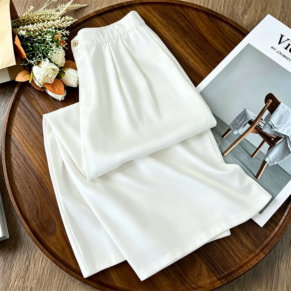 Loose Wide Leg Casual Pants Women's plus Size Summer New Checkered Nine Points Harlan Pants High Waist Straight Leg Trousers
Loose Wide Leg Casual Pants Women's plus Size Summer New Checkered Nine Points Harlan Pants High Waist Straight Leg Trousers