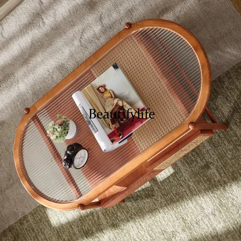 Japanese Solid Wood Cafe Tables Nordic Double Layer Creativity Glass Coffee Tables Living Room Balcony Cafe Furniture K182
Japanese Solid Wood Cafe Tables Nordic Double Layer Creativity Glass Coffee Tables Living Room Balcony Cafe Furniture K182