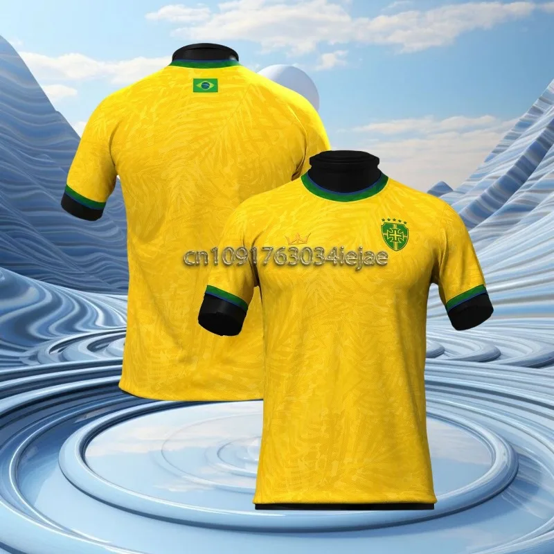 MOTO-Brazil Football Jersey Unisex Casual Tee Faddish Comfortable T-Shirt Streetwear Classic Print Adult&Kid Sportswear
MOTO-Brazil Football Jersey Unisex Casual Tee Faddish Comfortable T-Shirt Streetwear Classic Print Adult&Kid Sportswear